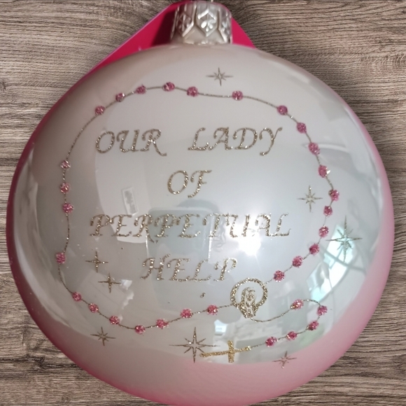 Klassics by kurtis our lady of perpetual blown glass ornament "10cm" - Picture 9 of 9